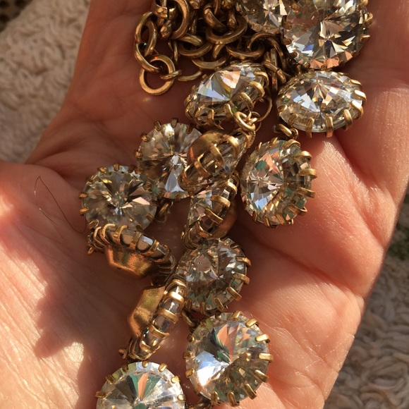 Clear Silver Tone Acrylic Crystal Necklace - NWOT - Picture 8 of 8